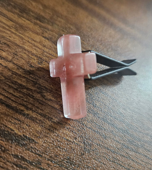 LOVE IS IN THE AIR cross cross Vent Clips (Pink Tourmaline)