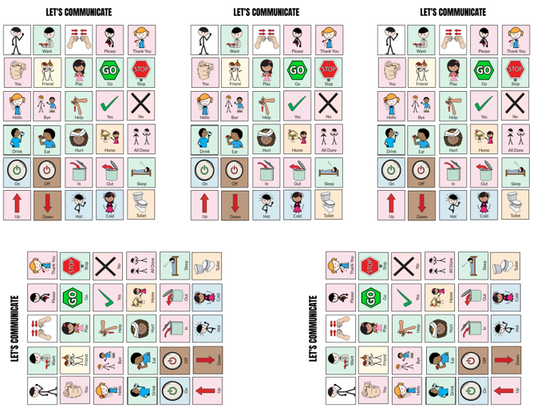 Let's Communicate AAC purse/pocket printable cards - FREE PARENT APRAXIA RESOURCE