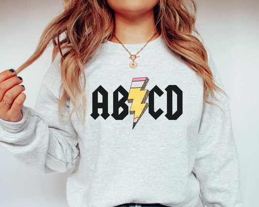 ABCD pencil Teacher crewneck sweater