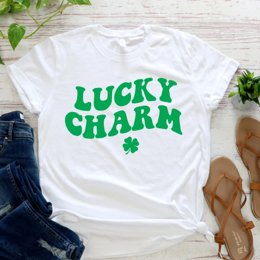 Lucky Charm white T