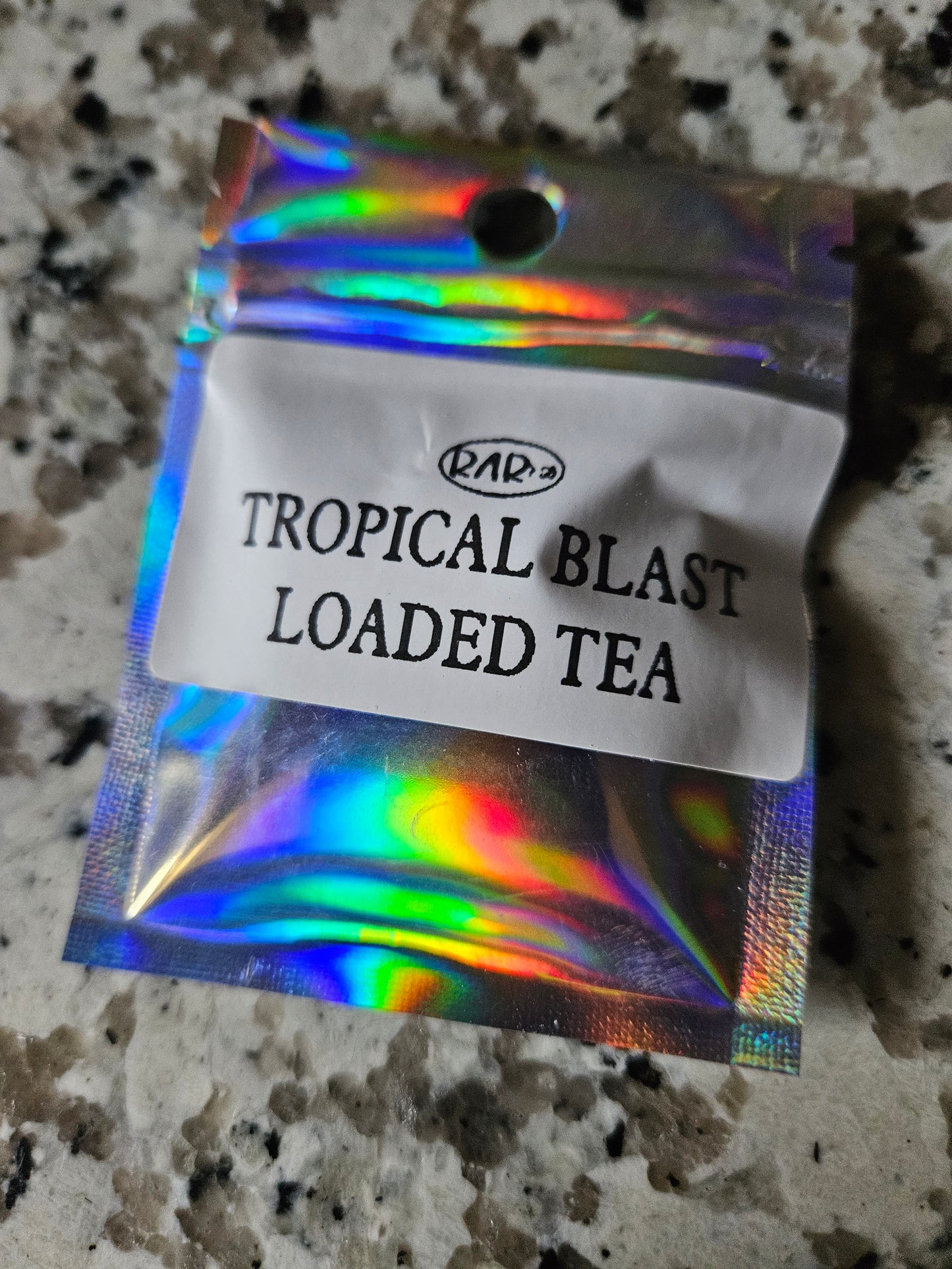 Tropical Blast Loaded Tea packet