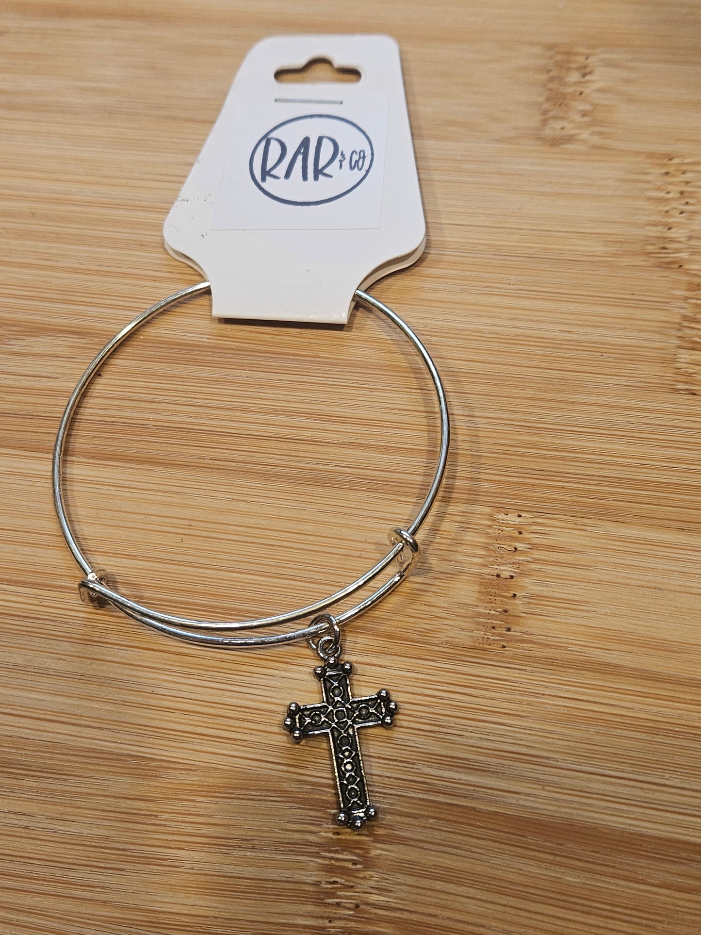 Cross Bangle Bracelet