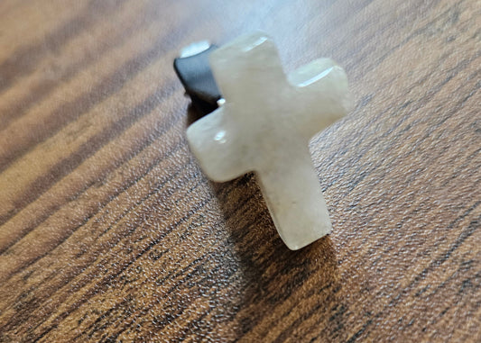 HEALING POWER cross Crystal Vent Clips (Calcite)