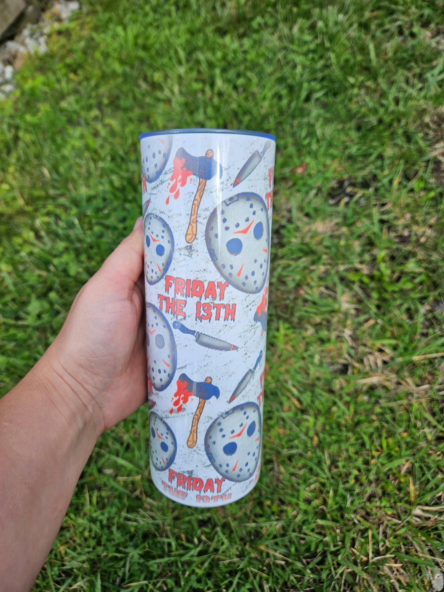 Friday the 13th 22oz hot/cold tumbler