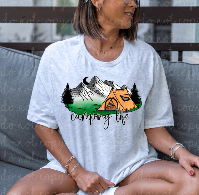 Camping life T shirt