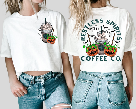 Restless spirits coffee co. T shirt