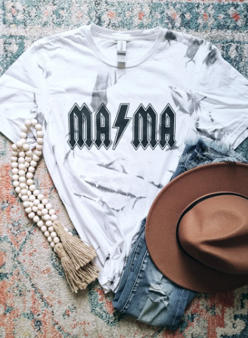 MAMA acid wash t shirt