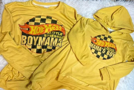 Hot mess boy mama & mama's boy set