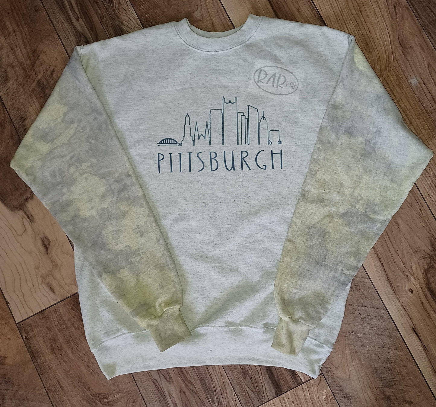 Pittsburgh Sleeve Dye Crewneck Sweater - RAR.