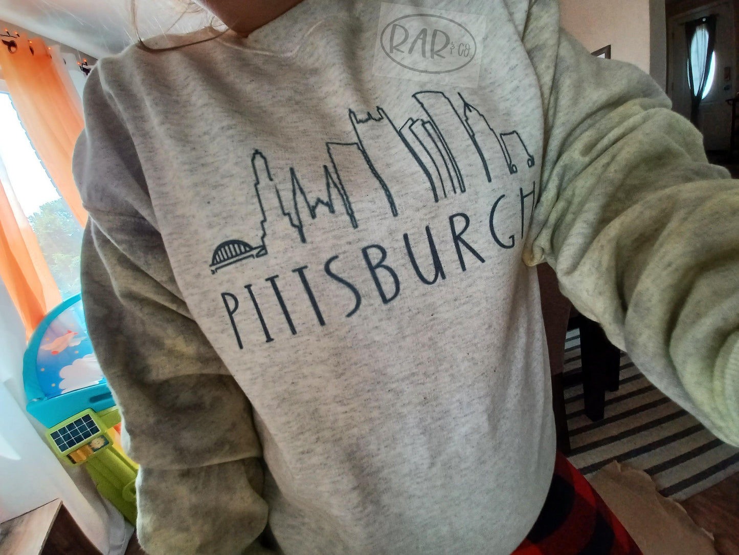 Pittsburgh Sleeve Dye Crewneck Sweater - RAR.