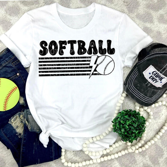 Softball electric T shirt