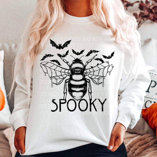 Bee Spooky White crewneck sweater - RAR.