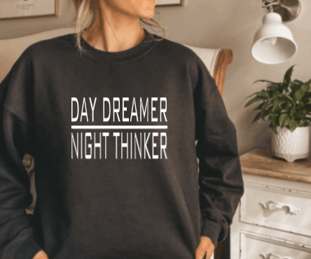 Day Dreamer Night Thinker crewneck sweater - RAR.