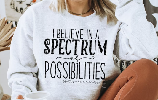 Spectrum of possibilities crewneck sweater