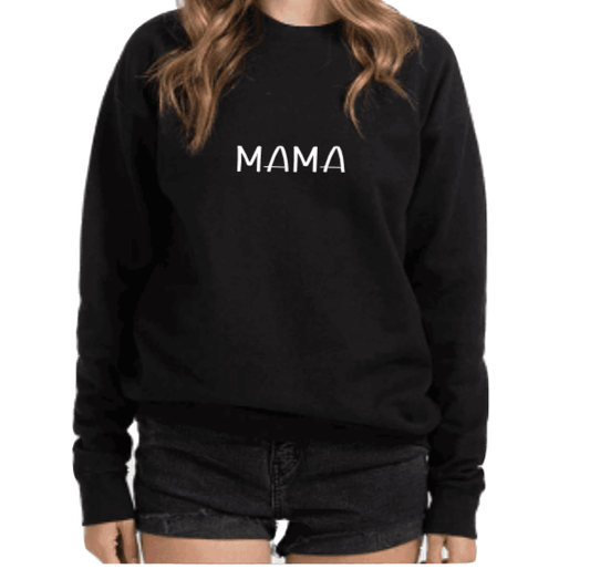 MAMA Black & White Crewneck Sweater - RAR.