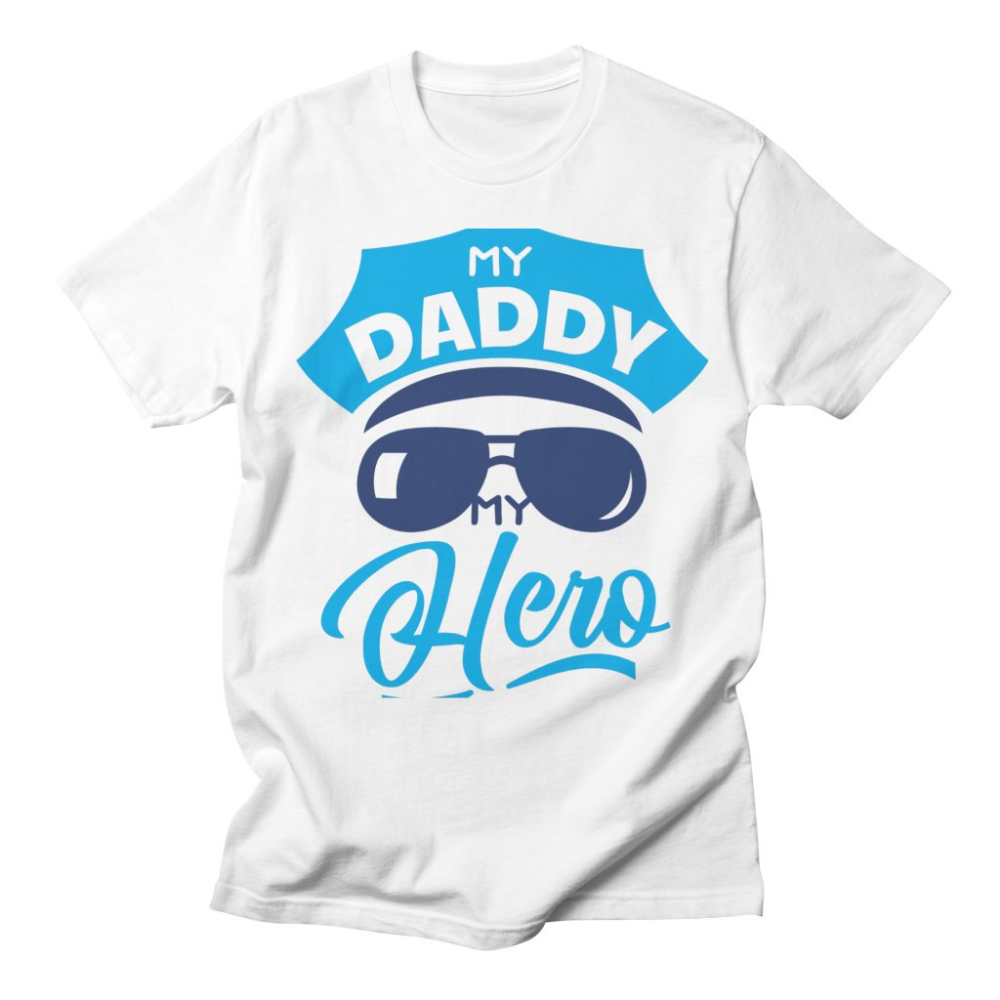 My Daddy is my Hero (Police) Kids T shirt