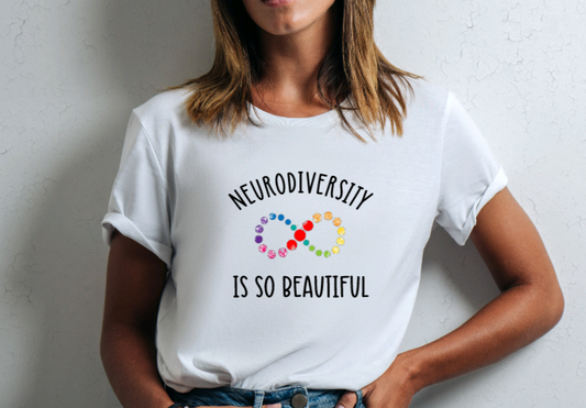 Neurodiversity is so beautiful grey t shirt