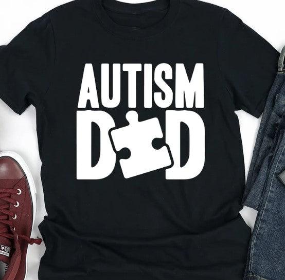 Autism Dad Black T - RAR.