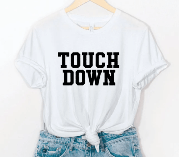 Touch down white/black t shirt - RAR.