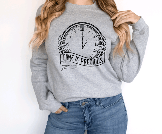 Time is precious crewneck sweater - RAR.