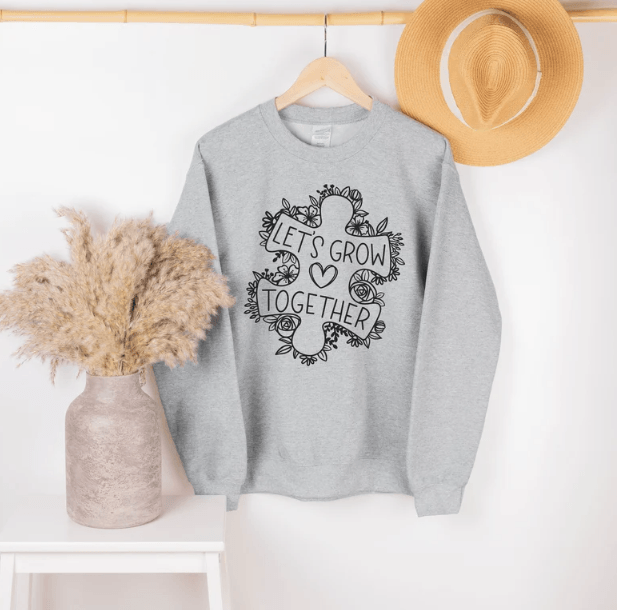 Lets grow together crewneck sweater - RAR.