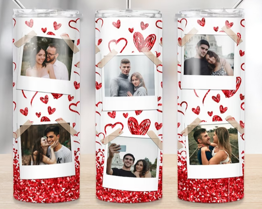 Valentines Day love Custom Photo Tumbler