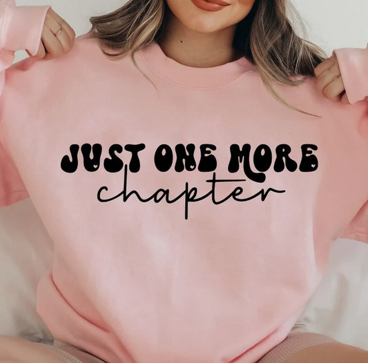 Just one more chapter crewneck sweater