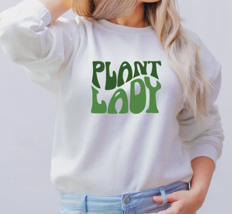 Plant lady crewneck sweater