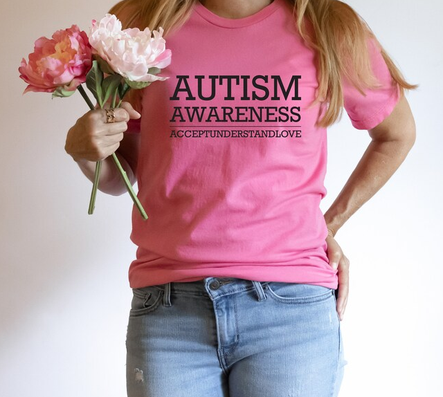 Autism Awareness Accept Understand Love Pink T