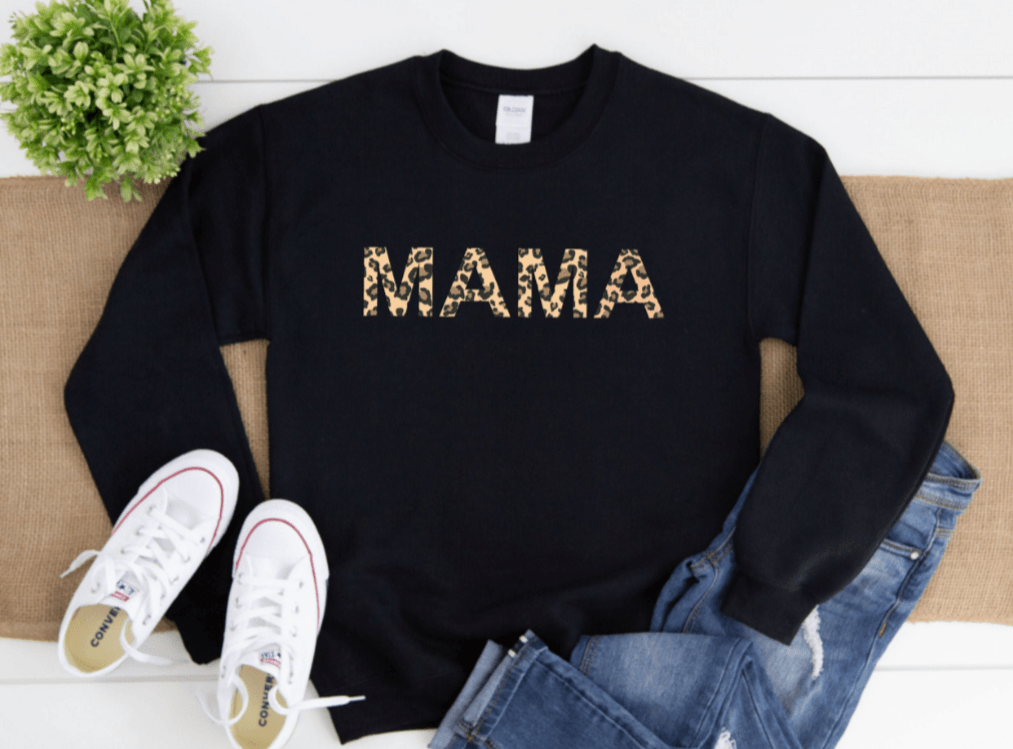 Cheetah Mama Black Sweater - RAR.