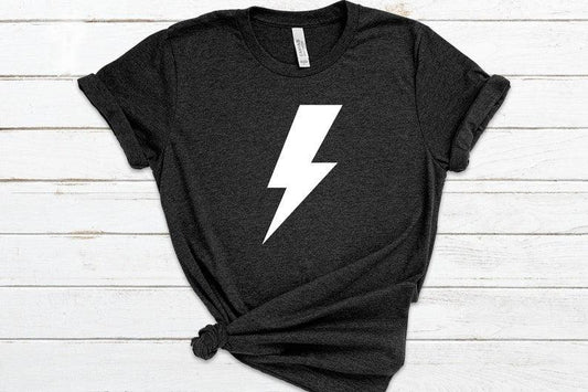 Lightening Bolt Black T - RAR.